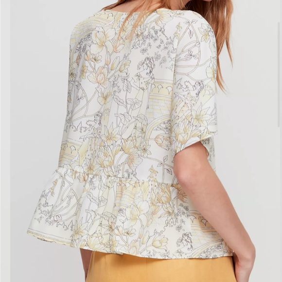 ARITZIA Wilfred Macee blouse - size XS (oversized) - yellow - Picture 4 of 8